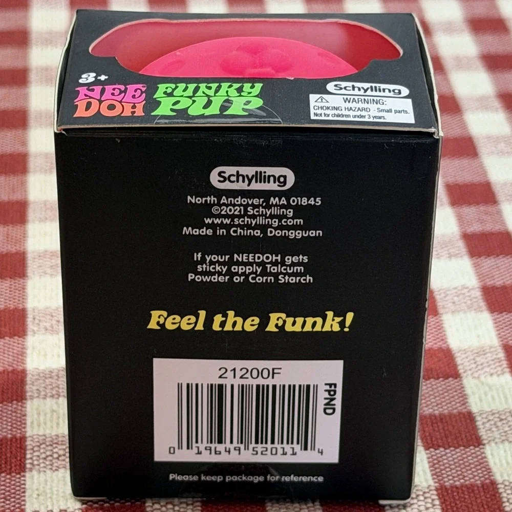 New NEEDOH Funky Pup Puppy DOG Nee Doh Stress Ball SQUISHY Fidget Toy - PINK